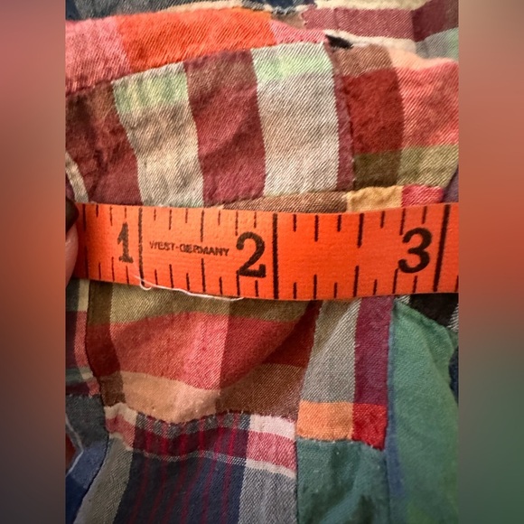 J. Crew Multicolor Madras Plaid Women's Shorts - Picture 6 of 6